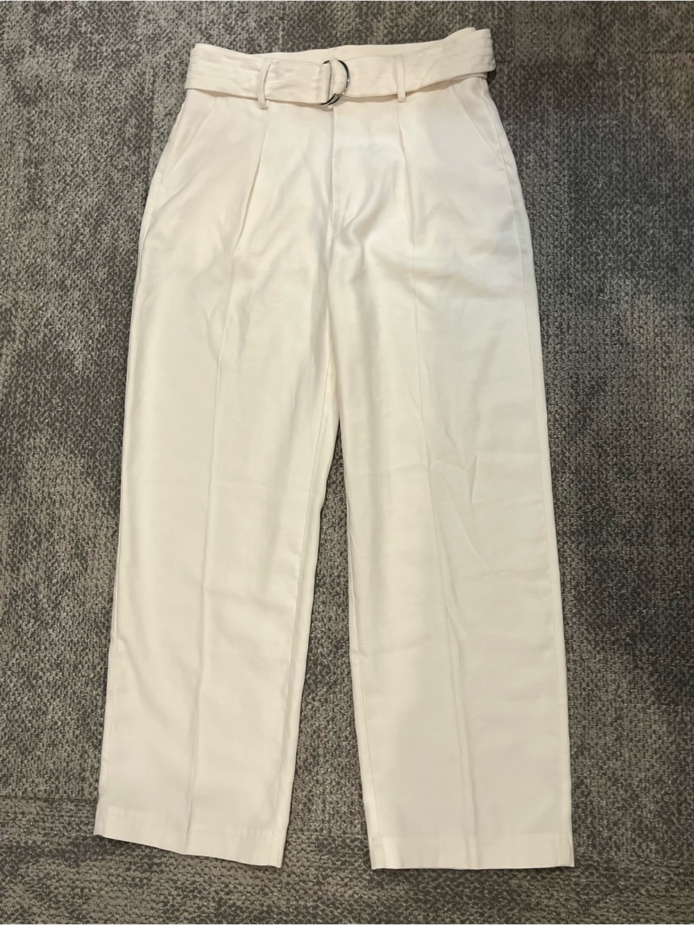 H & M Crème Dress Pants with Belt